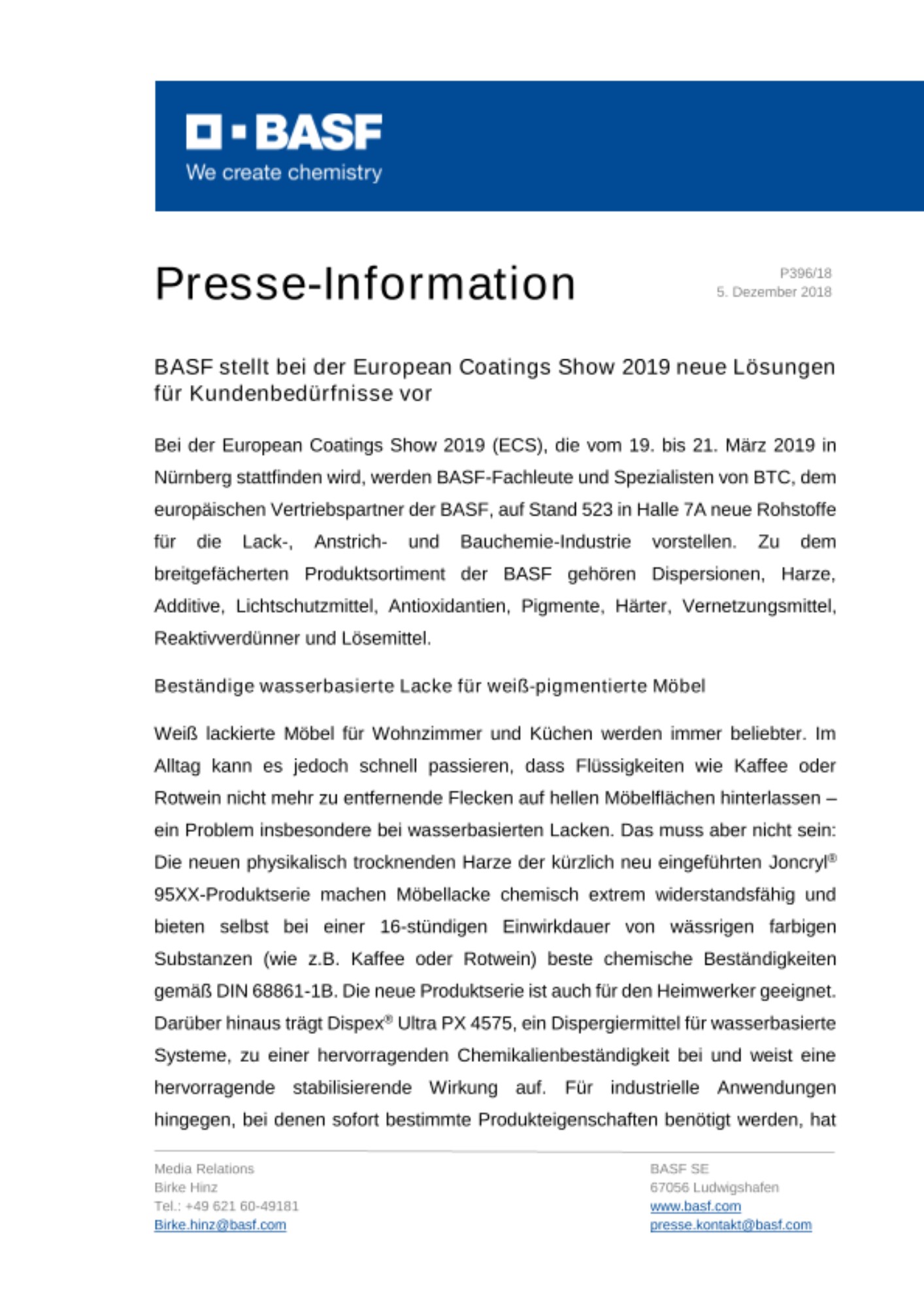 Presse-Information Presse-Information